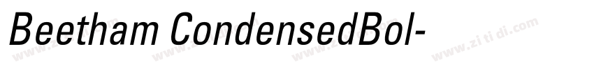 Beetham CondensedBol字体转换